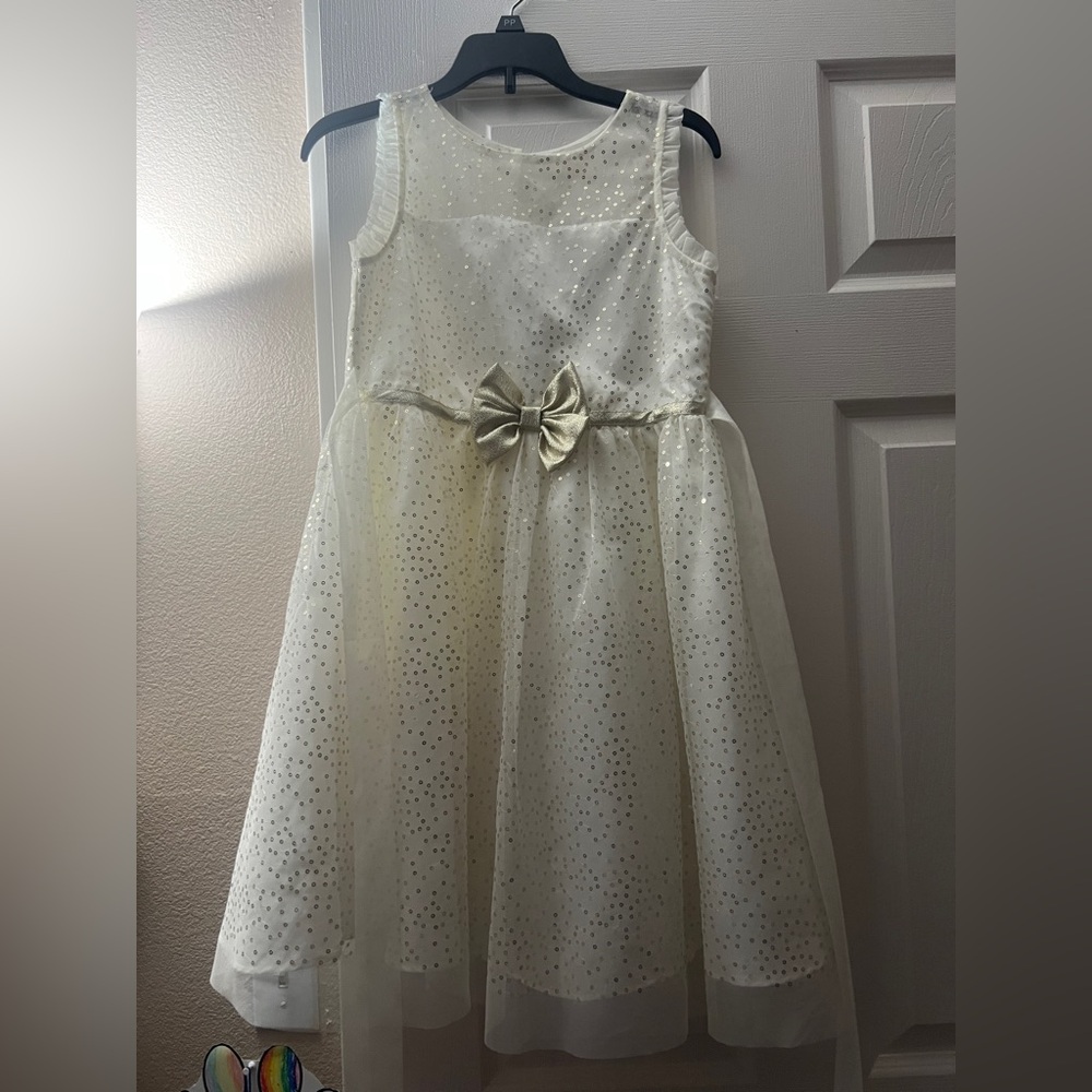 Jona Michelle White Sequin Embellished Sundress